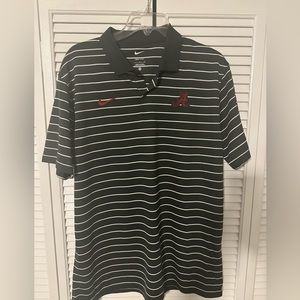 Nike Men's Alabama Crimson Tide Grey Football Sideline Victory Dri-FIT Polo